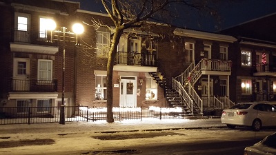 Notre rue de nuit…