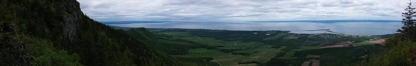 Vue depuis l'oratoire Notre-Dame-du-mont-Saint-Joseph à Carleton