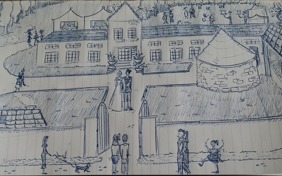 Christine a dessiné la Grève lors du grand événement. Y a-t-il toutes les fenêtres&nbsp;?